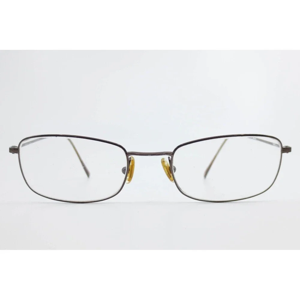 Ray-Ban RB 8527 1003 Brown Metal Rectangular Eyeglasses Frames Italy 50-19-135